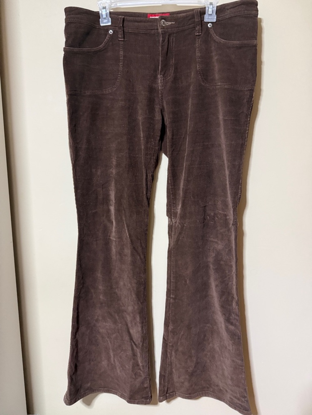 UNIONBAY Women’s Brown Corduroy Flared Jeans